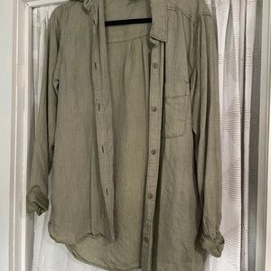 Green Button down shirt